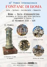 Premio Internazionale per IL QUADRIFOGLIO ROSA ODV "Fontane di Roma" 21/11/2025 Ritirato per il Pressidente da Daniela De Paolis 